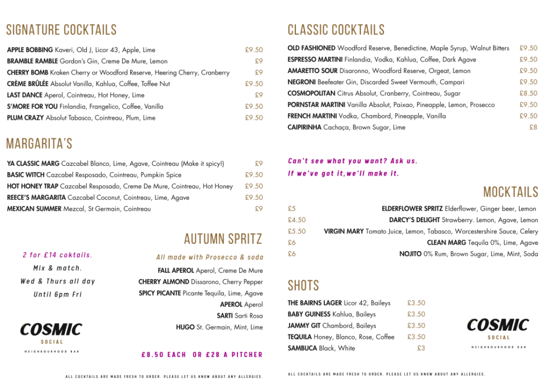 Cocktail Menu (1)